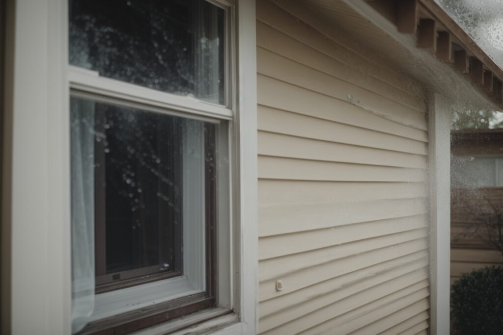 Denver home with safety window film and hail damage