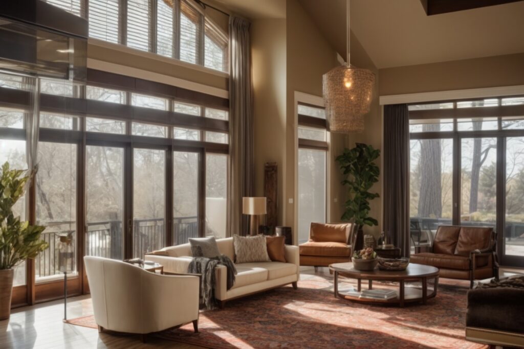 Denver home interior with UV protecting window film